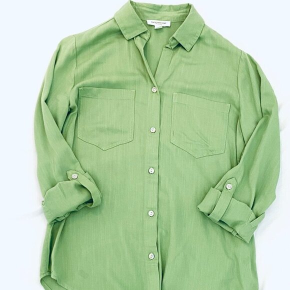 beachlunchlounge celedon blouse Womens Extra Small soft flowy resort cruise - Picture 5 of 10